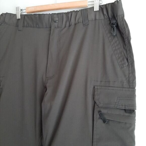BC CLOTHING Utility Convertible Zip-Off Cargo Pants Grey Men's Sz L - Picture 4 of 11